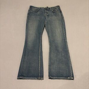 Buffalo David Bitton Jeans King Mens 36x34 Bootcut Blue Faded Grunge Western